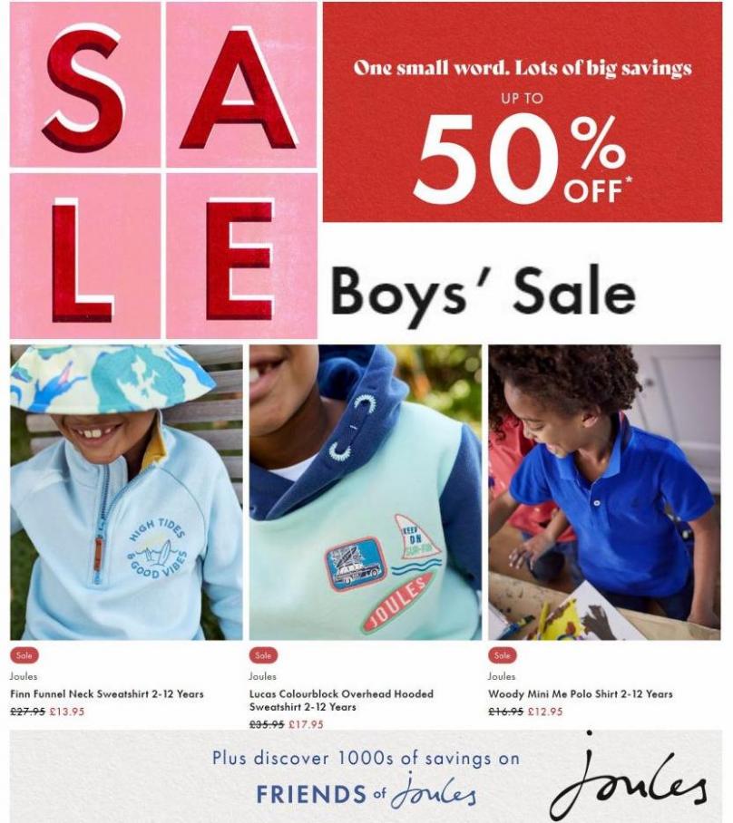 Boys’ Clothing Sale. Joules (2022-07-05-2022-07-05)