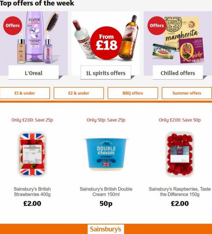 Top offers of the week. Sainsbury's (2022-07-10-2022-07-10)