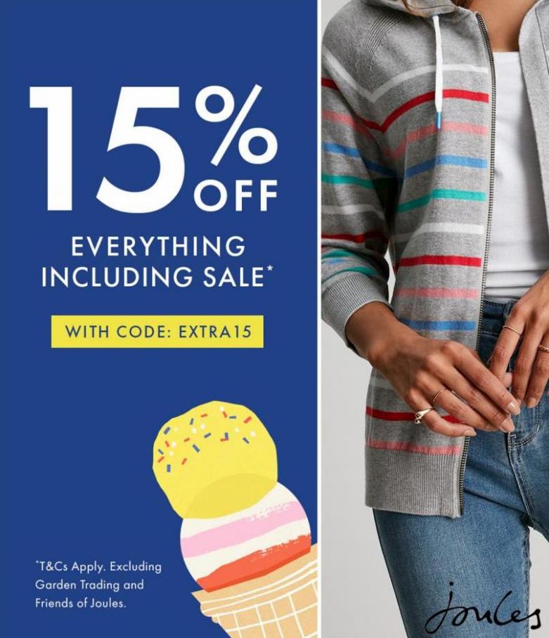 15% OFF everything including sale* with code EXTRA15. Joules (2022-09-01-2022-09-01)