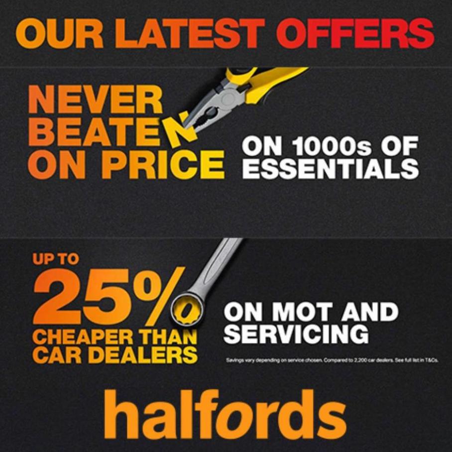 Latest Offers. Halfords (2022-10-25-2022-10-25)