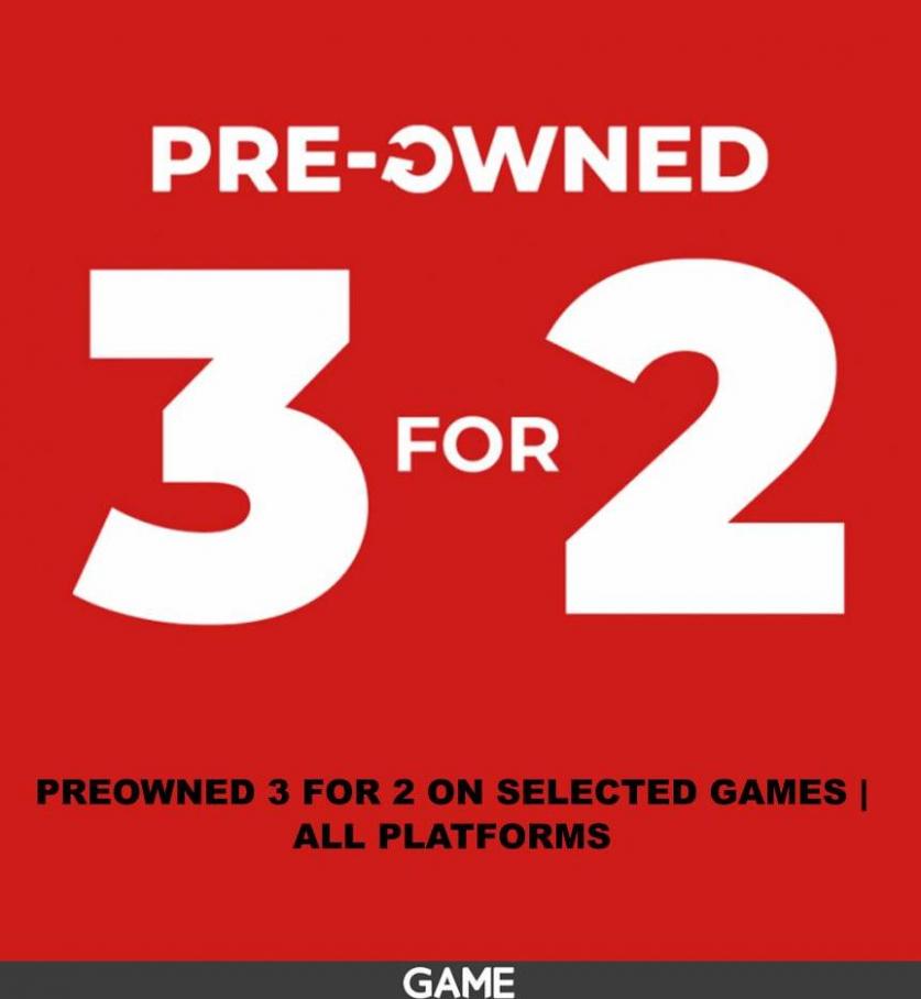 PREOWNED 3 FOR 2. Game (2022-10-23-2022-10-23)