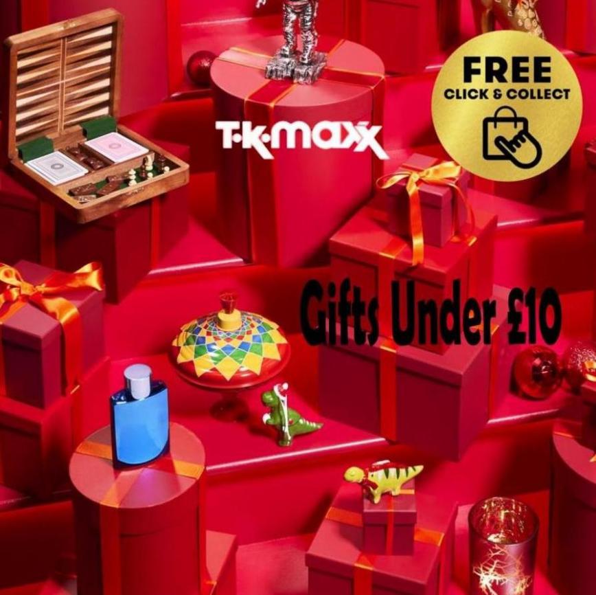 Gifts Under £10. TK Maxx (2022-12-16-2022-12-16)