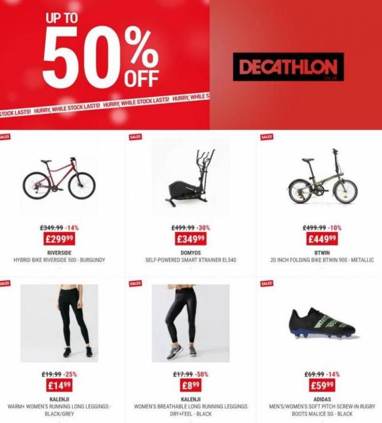 Up to 50% off. Decathlon (2023-01-31-2023-01-31)