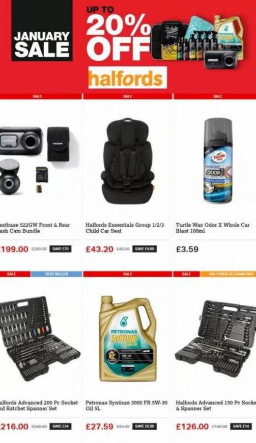 Up to 20% off. Halfords (2023-02-03-2023-02-03)