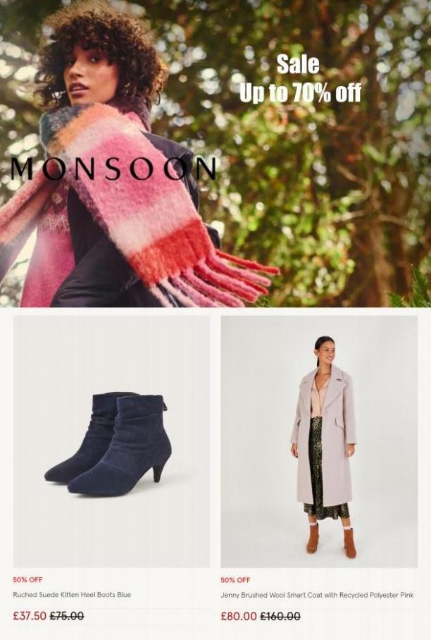 Sale up to 70% off. Monsoon (2023-01-31-2023-01-31)