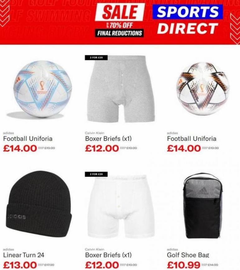 Sale up to 70% off. Sports Direct (2023-02-03-2023-02-03)