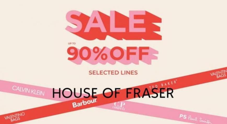 Sale up to 90% off. House of Fraser (2023-01-17-2023-01-17)