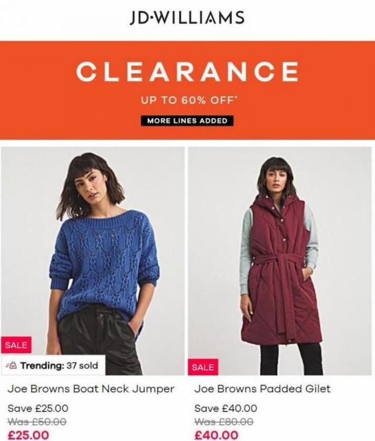 Clearance Up to 60% Off. JD Williams (2023-03-06-2023-03-06)