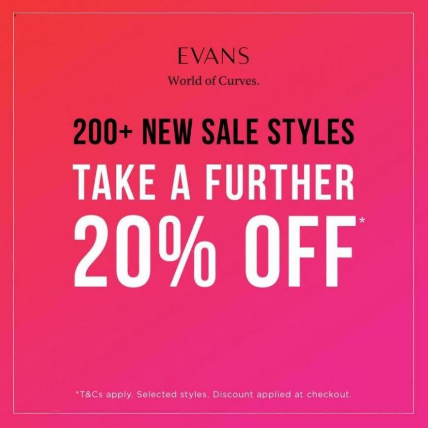 20% Off Sale + New Styles Added!. Evans (2023-03-12-2023-03-12)