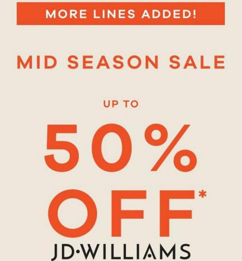 Up to 50% off. JD Williams (2023-04-13-2023-04-13)