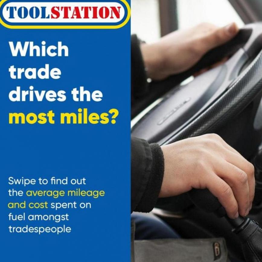 Which trade drives the most miles. Toolstation (2023-04-25-2023-04-25)