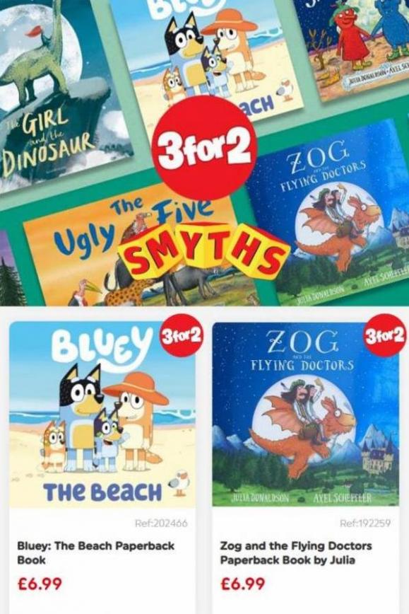 3 for 2 on Selected Books. Smyths Toys (2023-05-15-2023-05-15)