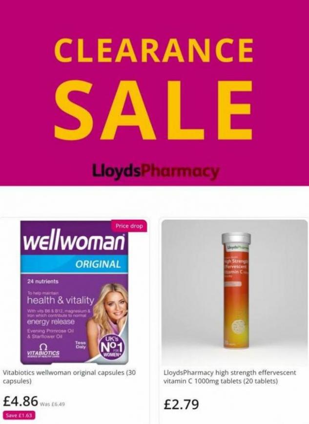 Clearance sale. Lloyds Pharmacy (2023-04-21-2023-04-21)