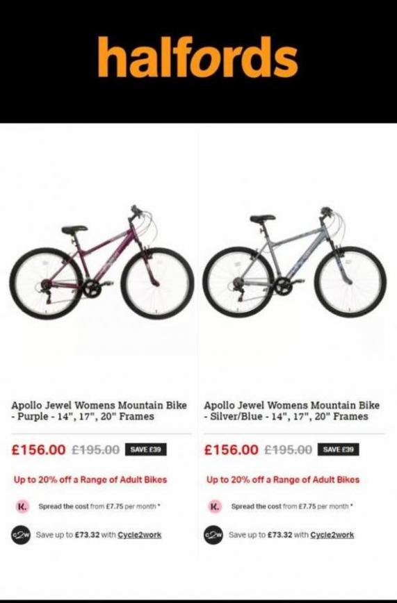 Up to 20% off. Halfords (2023-05-31-2023-05-31)