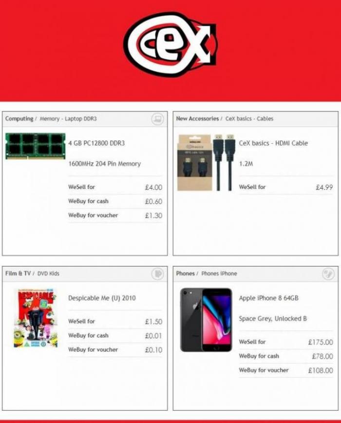 Offers CeX. CeX (2023-05-15-2023-05-15)
