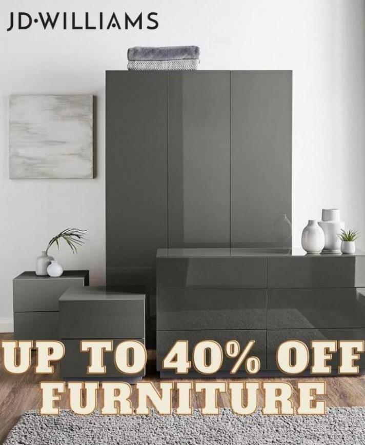 Up to 40% Off Furniture. JD Williams (2023-08-04-2023-08-04)