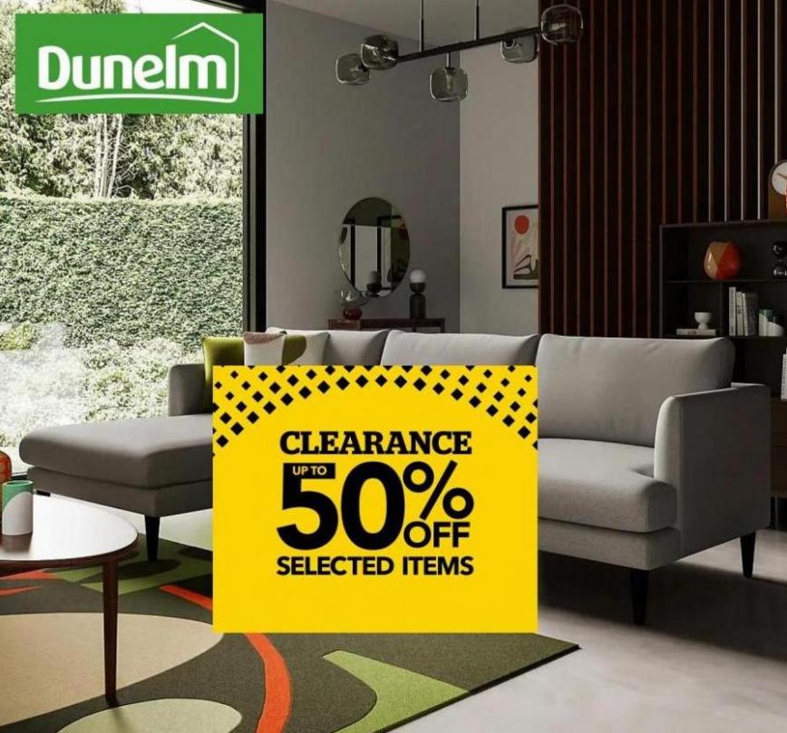 Clearance up to 50% Off. Dunelm (2023-08-06-2023-08-06)