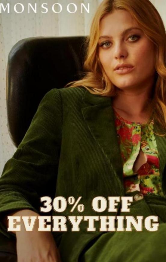 Get ready for autumn with 30% off everything. Monsoon (2023-10-06-2023-10-06)
