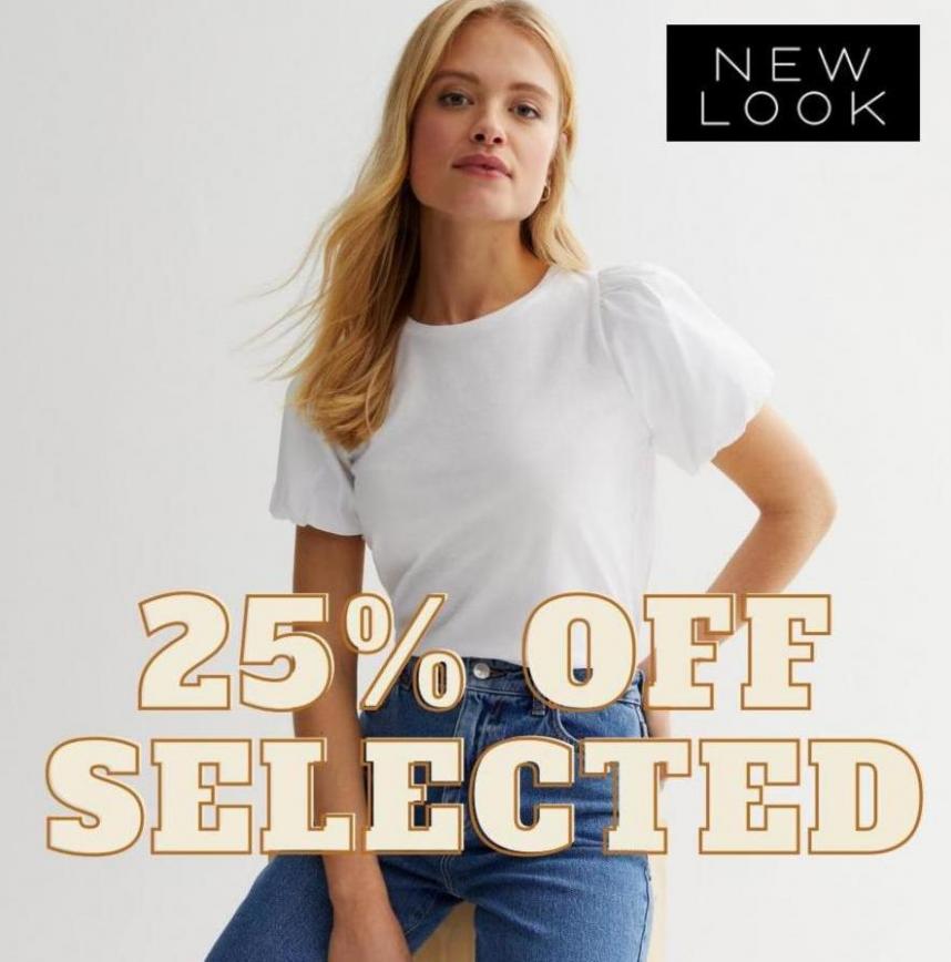 New Look 25% Off Selected. New Look (2023-09-27-2023-09-27)