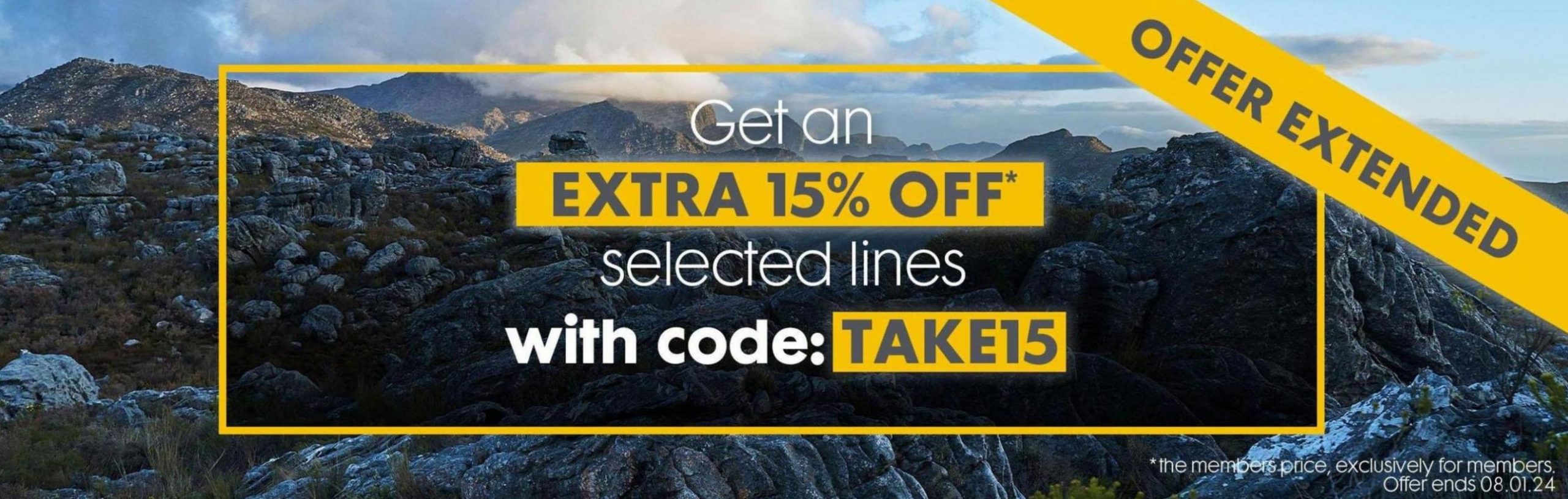 Offer Extended. GO Outdoors (2024-01-08-2024-01-08)