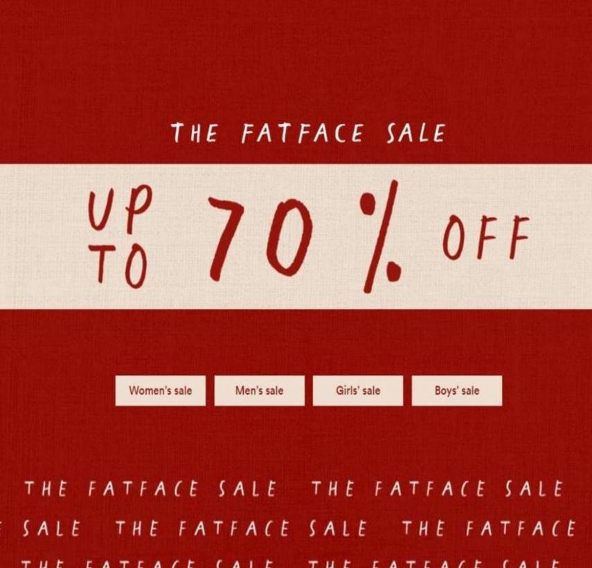 Up To 70% Off. Fat Face (2024-01-31-2024-01-31)