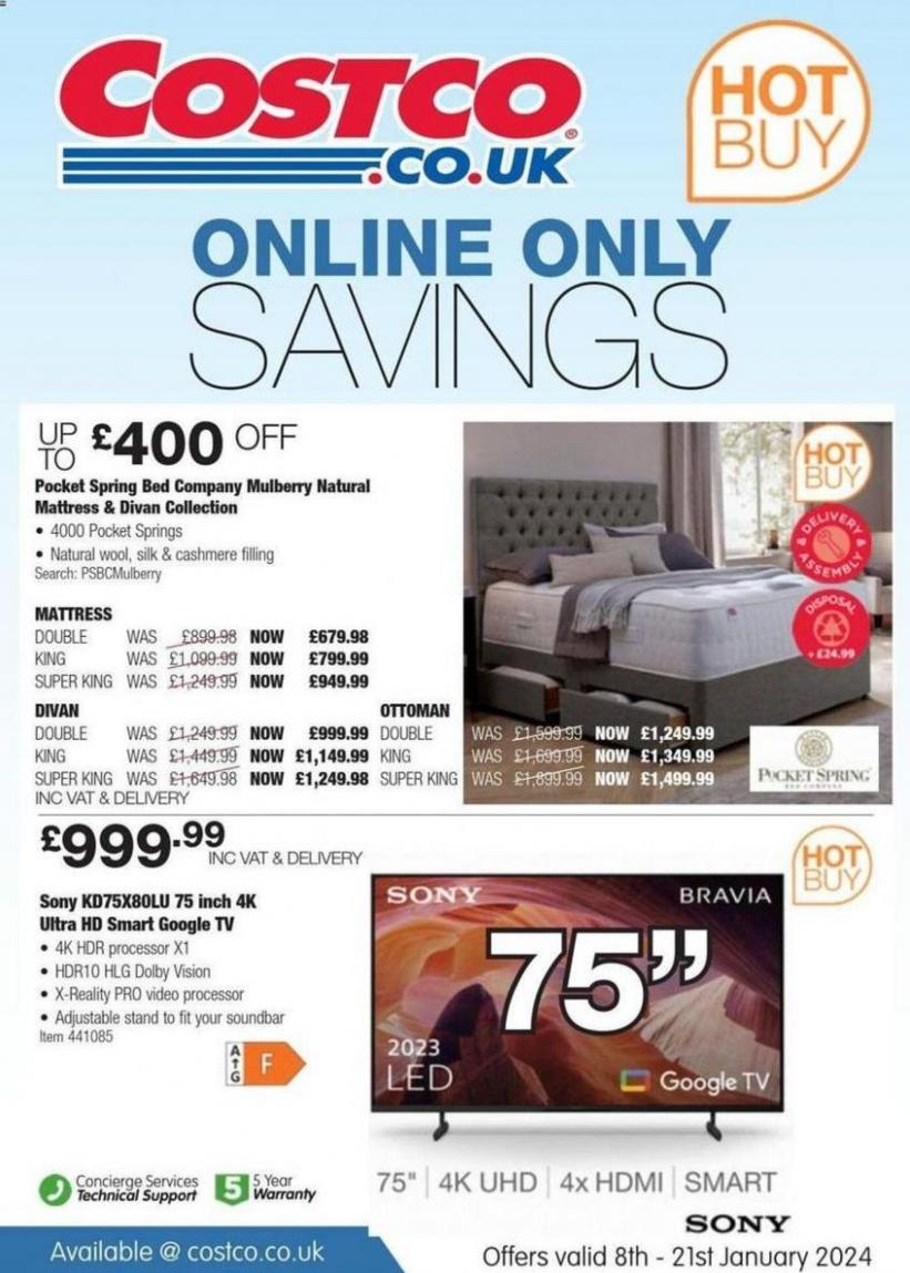 Costco Online Only Savings. Costco (2024-01-21-2024-01-21)